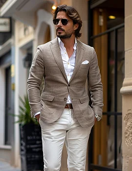 Linen Blazer Set